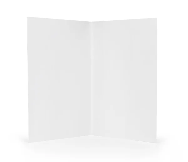 Folleto de papel en blanco — Foto de Stock