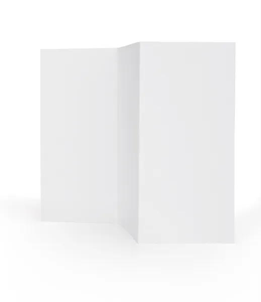 Folleto de papel en blanco — Foto de Stock