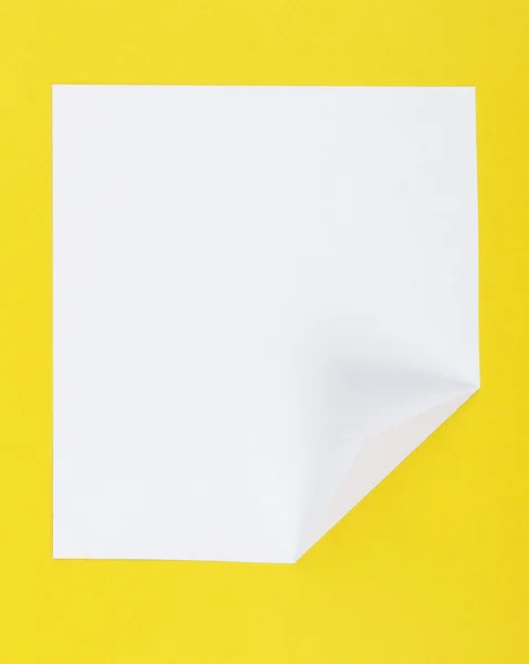 Φύλλο από λευκό χαρτί — Φωτογραφία Αρχείου