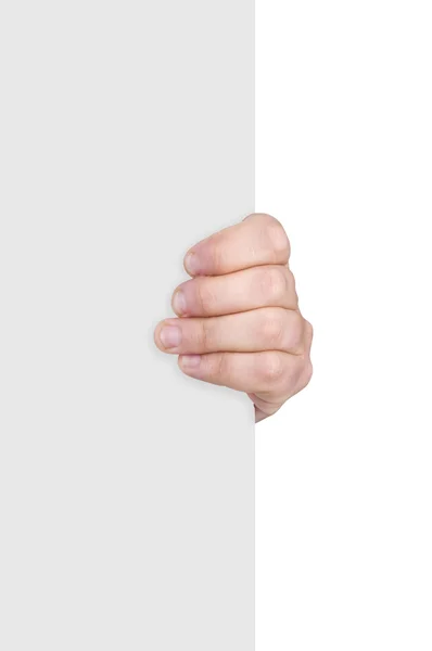 Blank in a hand — Stock Photo, Image