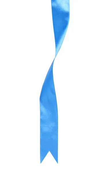 Glänzend blaues Satinband — Stockfoto