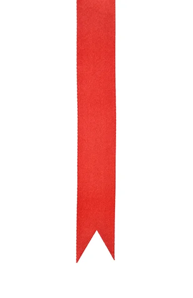 Shiny red satin ribbon — Zdjęcie stockowe