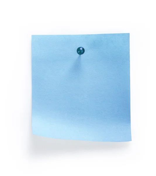Post-it with drawing pin — Stock Photo, Image