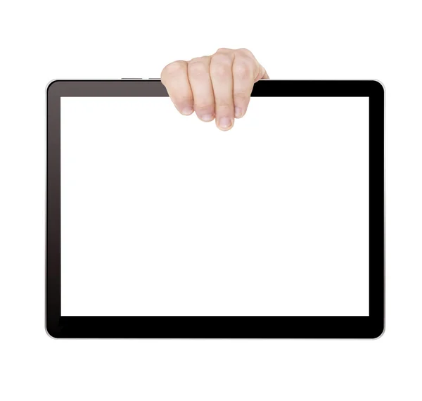 Handen met Tablet PC — Stockfoto