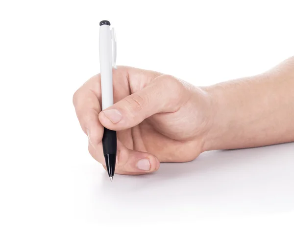 Hand with pen writing — Stock Photo, Image