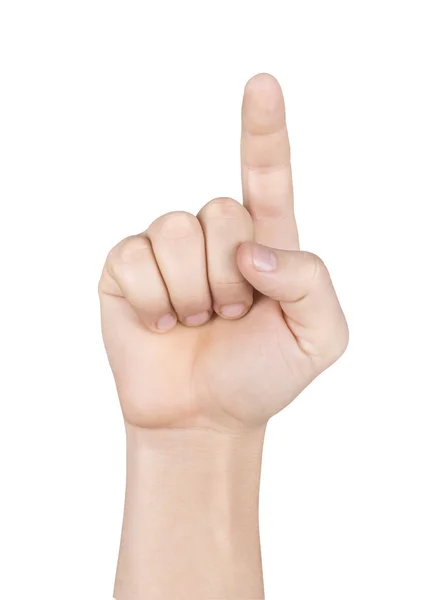 Hand pointing with finger — Stock Photo, Image