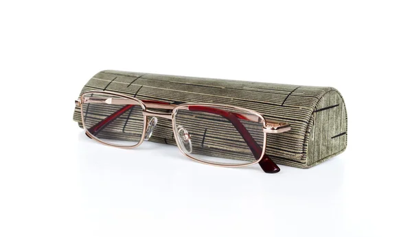 Glasses and spectacle case — Stock Photo, Image