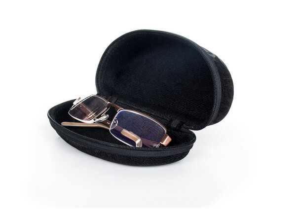 Glasses in spectacle case