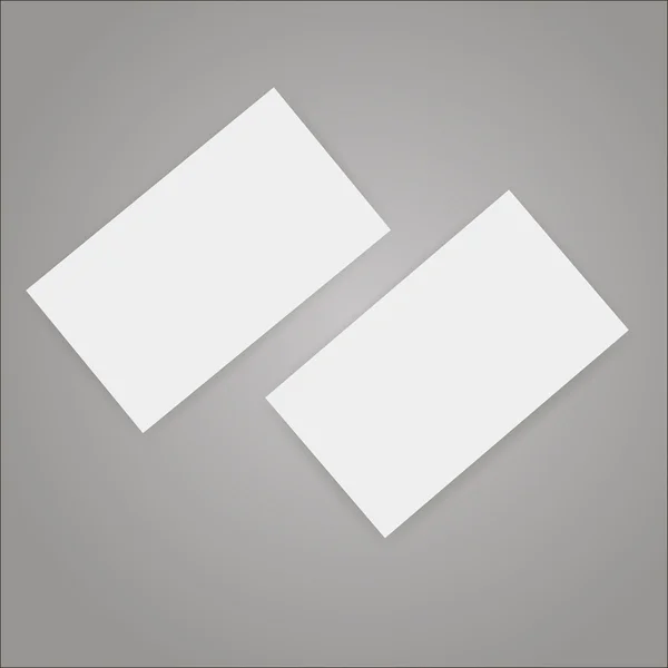 Beyaz boş kartvizit — Stok fotoğraf
