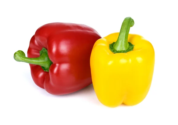 Rode en gele paprika — Stockfoto