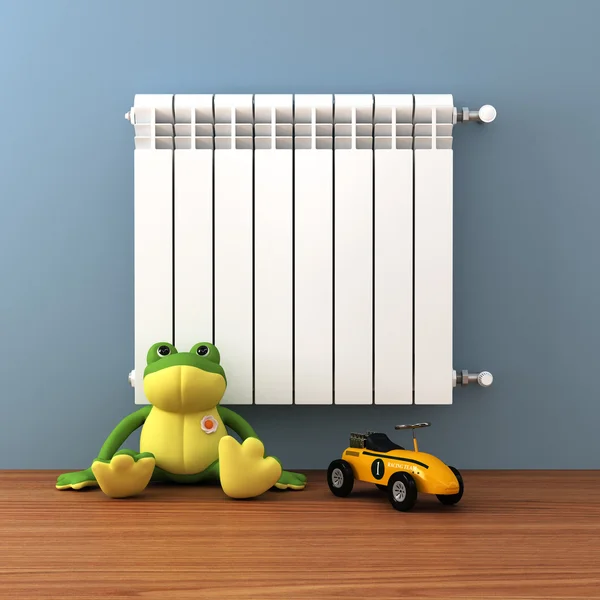 Närbild av hem radiator — Stockfoto