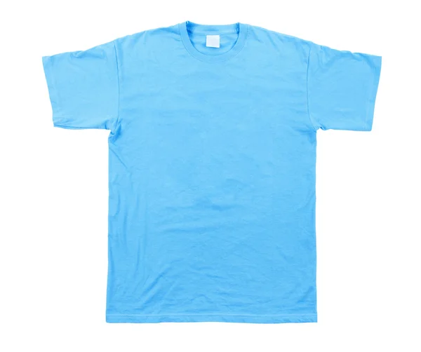 Mavi tshirt şablonu — Stok fotoğraf