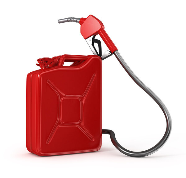 Red gasoline balloon