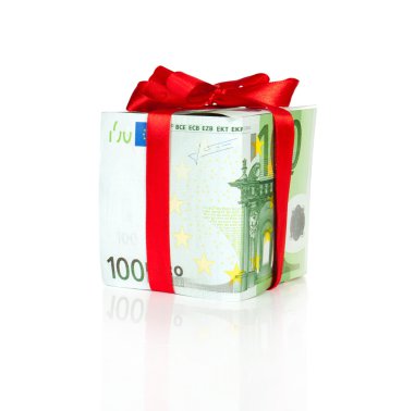 hediye olarak Euro fatura Paketli