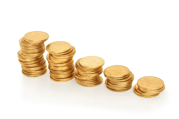 Coins diagram — Stock Photo, Image