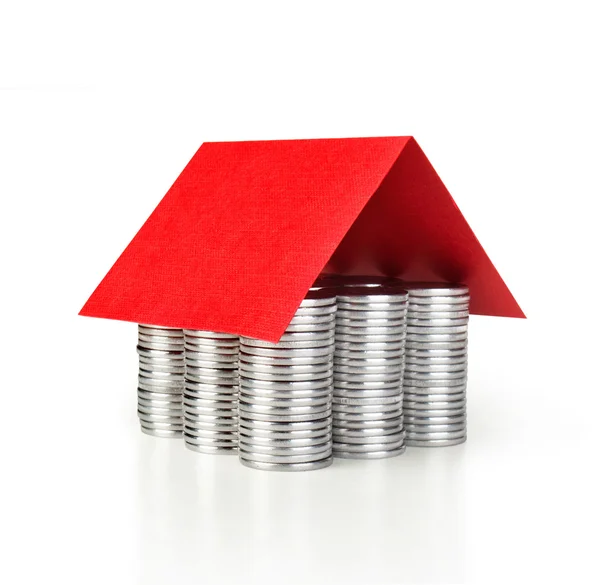 Coins house — Stock Photo, Image