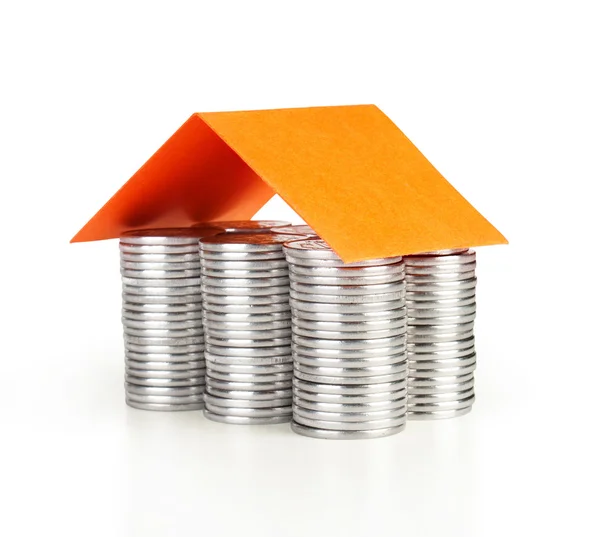 Coins house — Stock Photo, Image