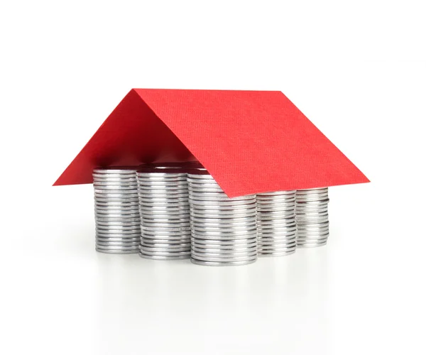 Coins house — Stock Photo, Image