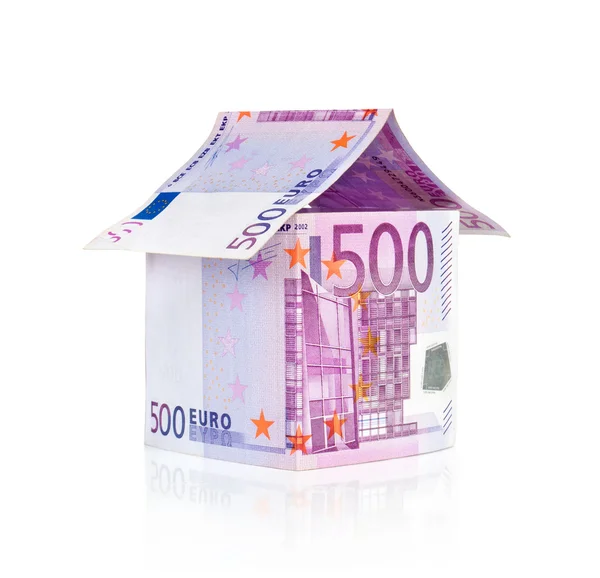 Contas casa de euro — Fotografia de Stock
