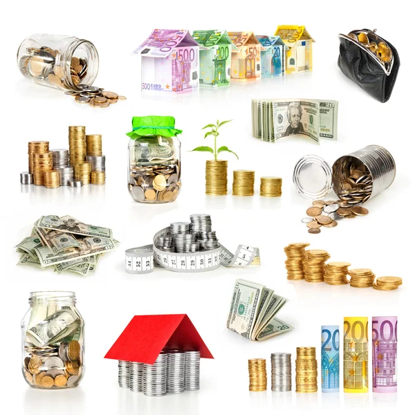 Collection of money — Stock Photo, Image