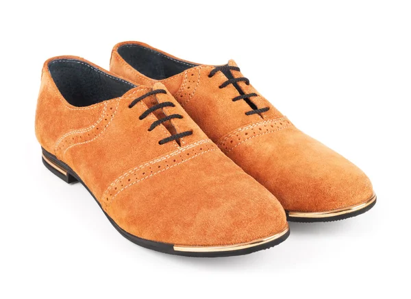 Barna velúr cipő — Stock Fotó