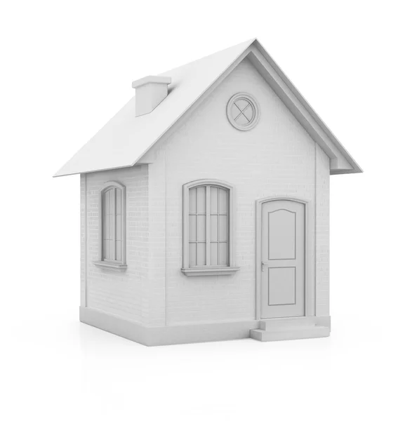 3d white home icon — Stock Photo, Image