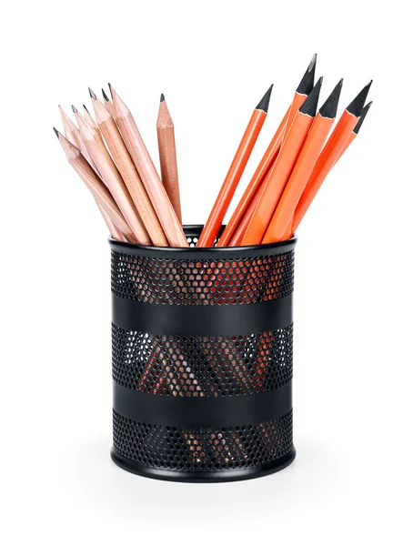 Kubek z ołówki — Zdjęcie stockowe