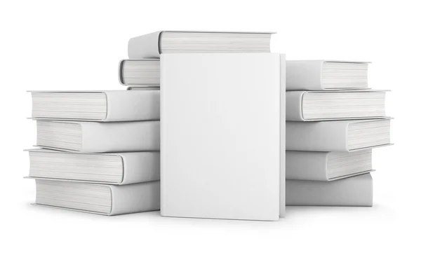 Livros com capas em branco — Fotografia de Stock