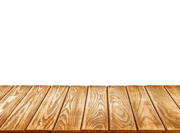Tomma bordsskivor av trä — Stockfoto