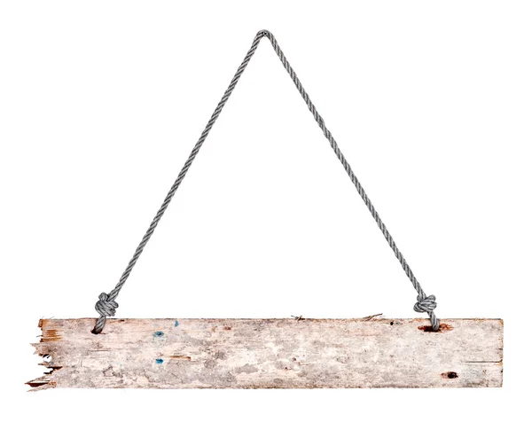 Sinal de madeira isolado em um fundo branco — Fotografia de Stock