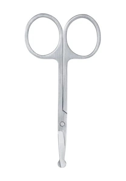 Manicure nail scissors on an isolated white background — Stock Photo, Image