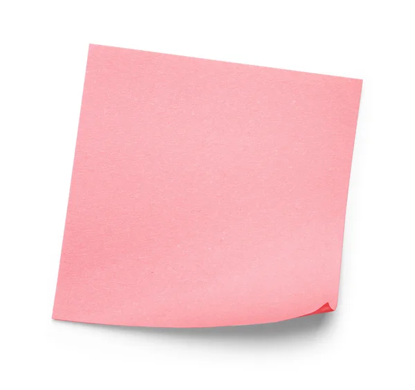 Pink sticker on an isolated white background — Stock Photo, Image