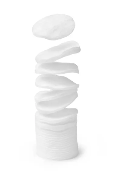 Tamponi Cotone Isolati Bianco — Foto Stock