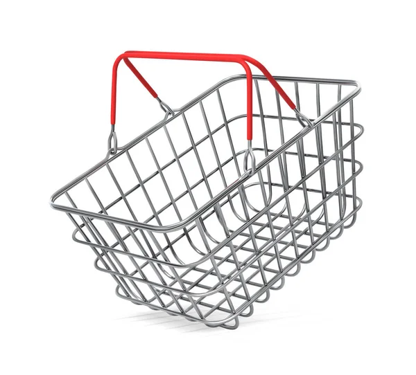 Metal Basket Store Vector Illustration — Stock Vector