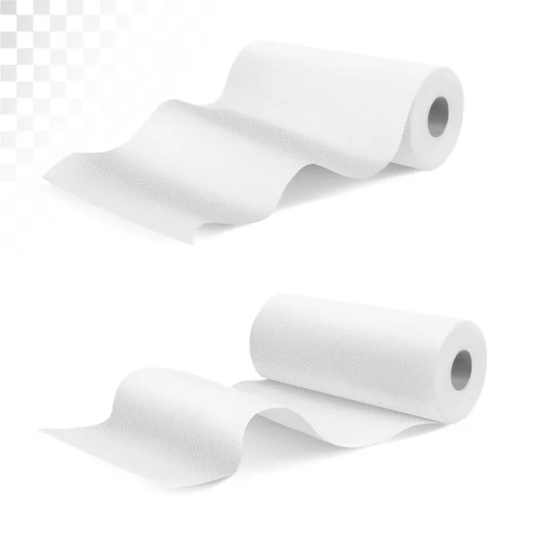 Rolls Paper Towels Vector Illustration — Stock Vector