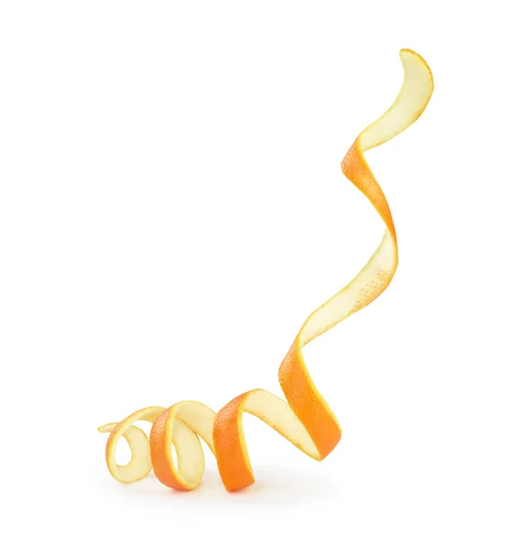 Orange Peel White Background — Stock Photo, Image