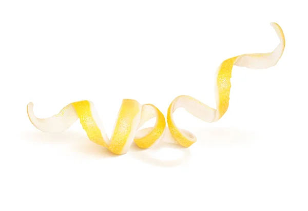 Lemon Peel Spiral Vector Illustration — Stock Vector