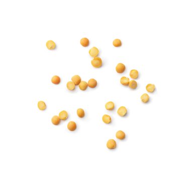 Bezelyeleri beyaz arkaplanda toplu olarak böl