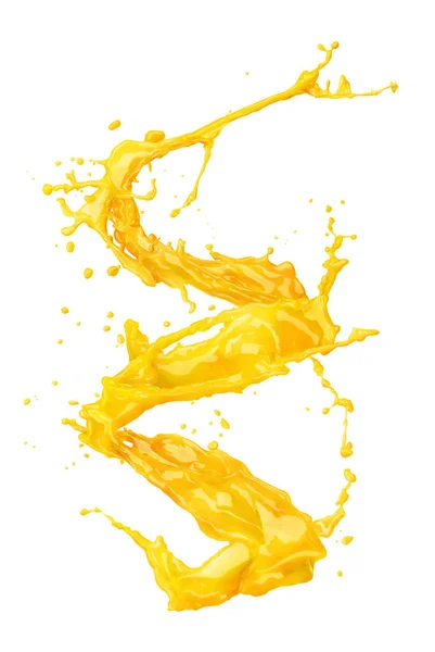 Fresh Beautiful Orange Juice Splash — Stock Photo, Image