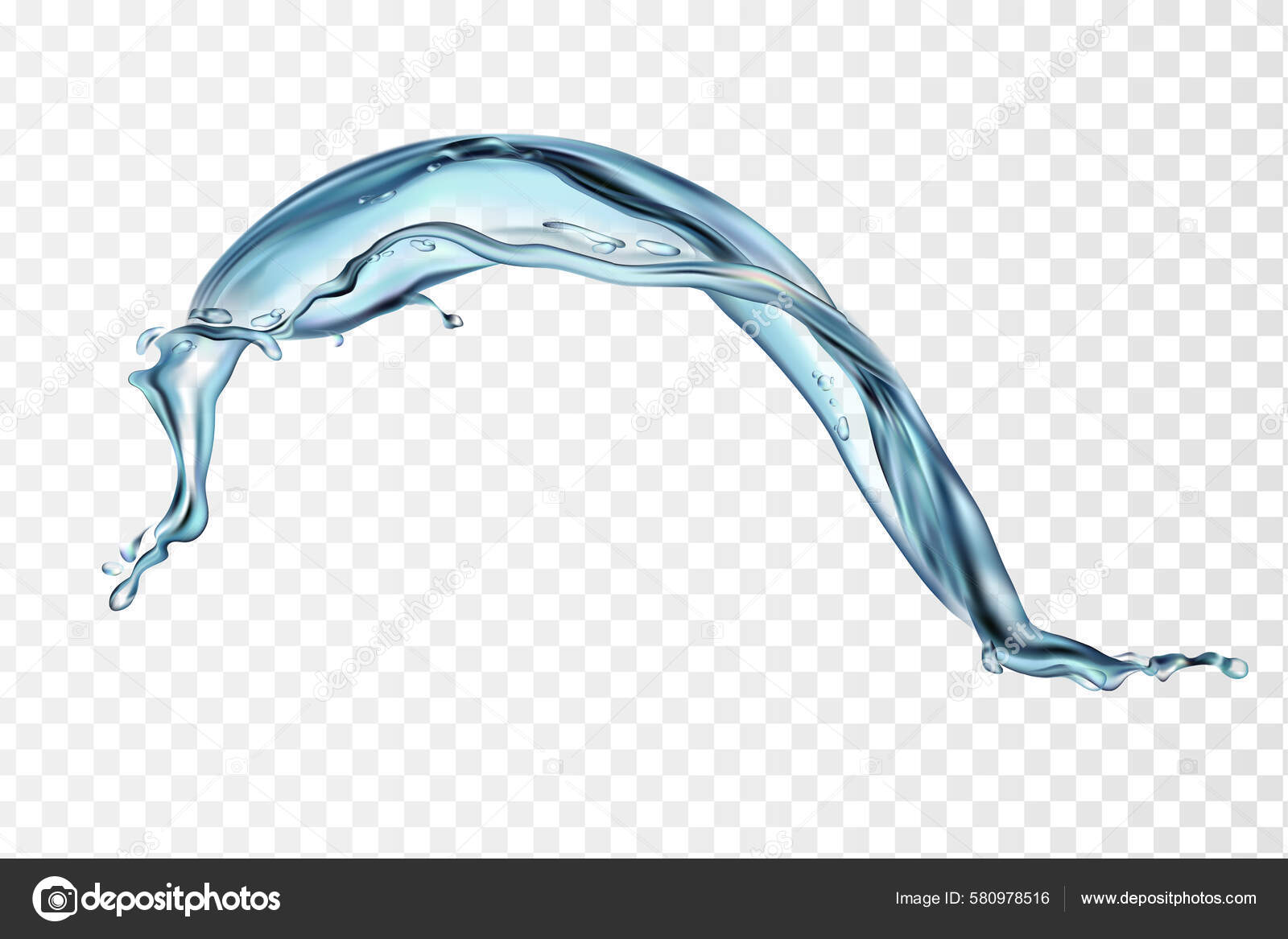 Water Splash Isolated Vector Illustration Stock Illustration by