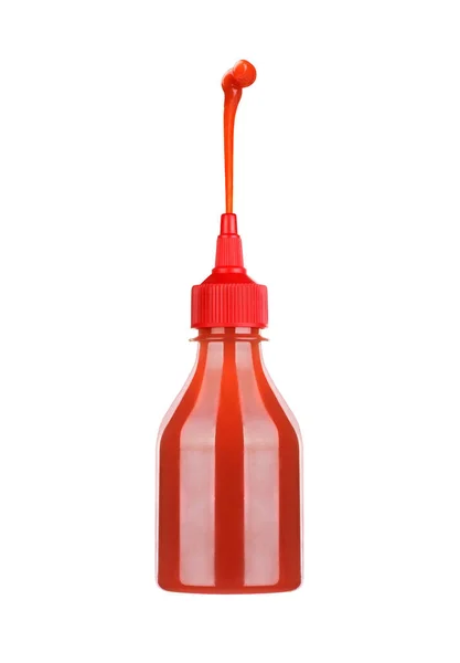 Ketchup Flies Out Bottle — Stockfoto