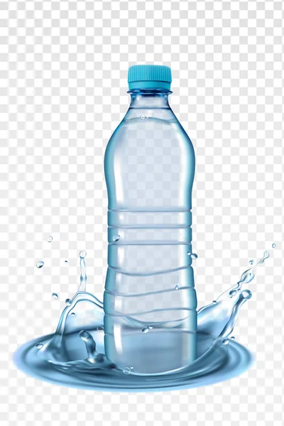 Бутылку Воды Изолированная Векторная Иллюстрация — стоковый вектор