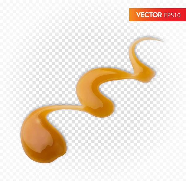 Die Sauce Ist Süß Und Sauer Vektor Illustration Auf Transparentem — Stockvektor