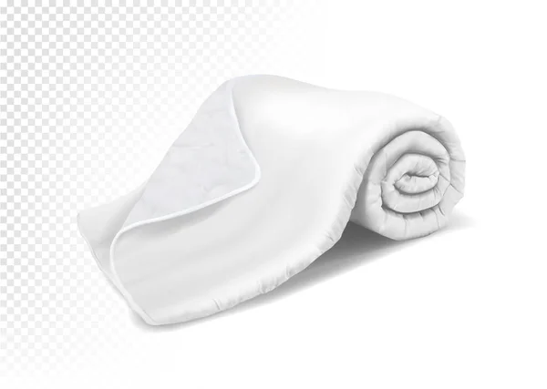 Mockup Cobertor Branco Ilustração Vetorial — Vetor de Stock