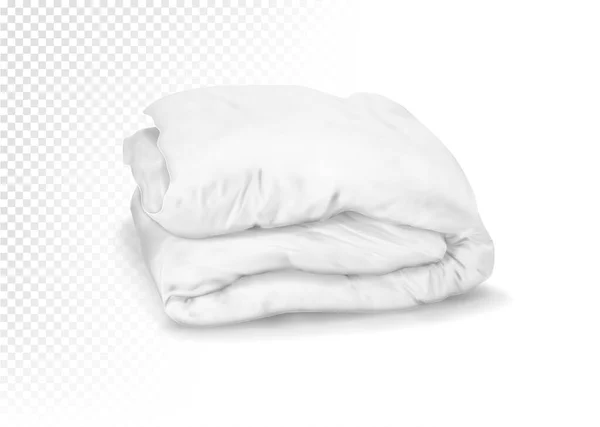 暖かい白い毛布 ベクターイラスト — ストックベクタ