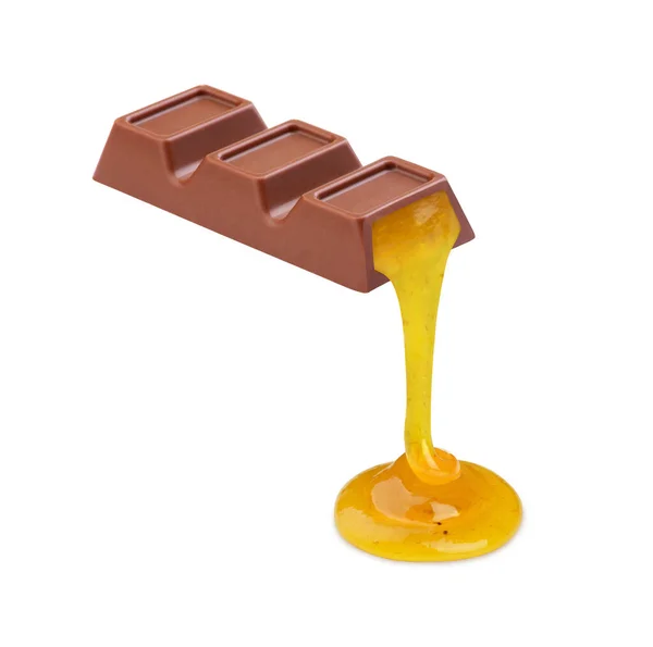 Barra Chocolate Con Relleno Plátano — Foto de Stock