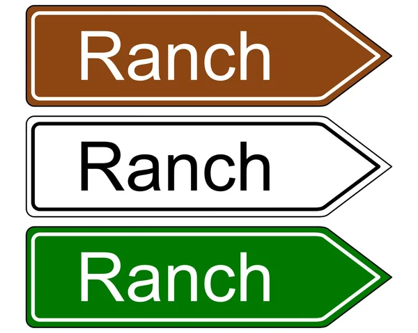 Sinal rancho — Fotografia de Stock