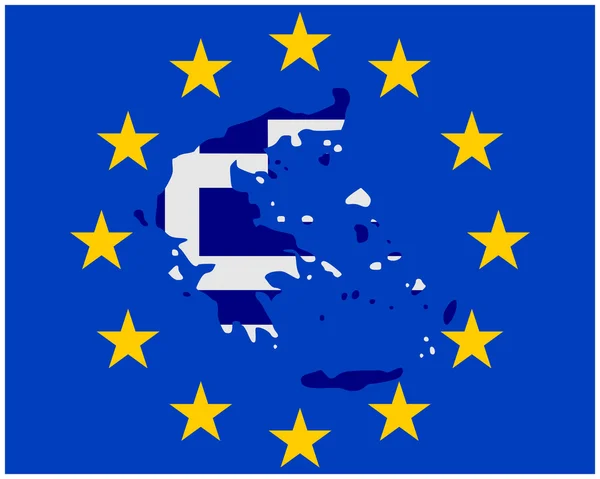 Europäische Hilfe für Griechenland — Stockfoto