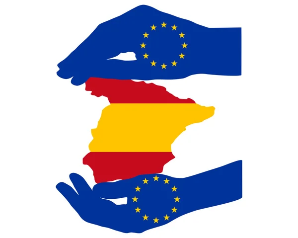 European Help for Spain — Stock Photo, Image