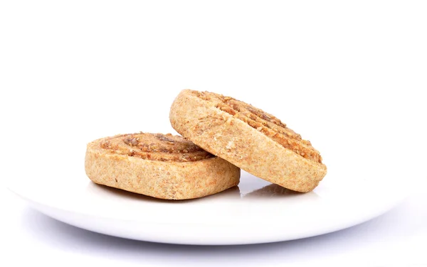 Biscoitos de avelã em espiral — Fotografia de Stock